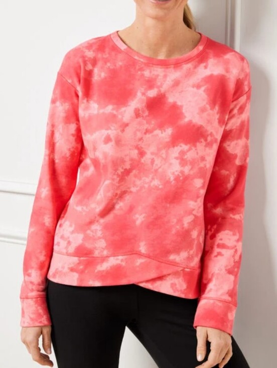 Talbots Tops - 🌵 Talbots Tulip Hem Tie Dye Pullover 🌵